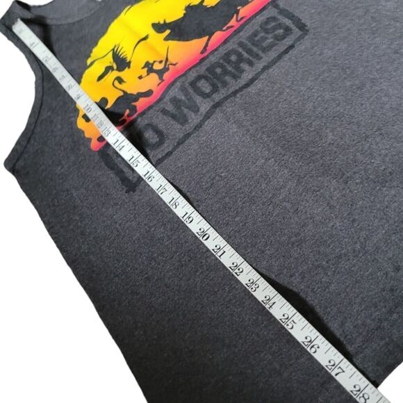 Disney World Lion king No Worries Animal Kingdom Mens Sleeveless Shirt Tank SZ M - Picture 5 of 5